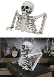 demi squelette mort vivant, décorations halloween, décos halloween