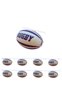guirlande coupe du monde rugby, décorations coupe du monde rugby, guirlande ballons de rugby, Guirlande Coupe du Monde Rugby 2023, Ballons Rugby