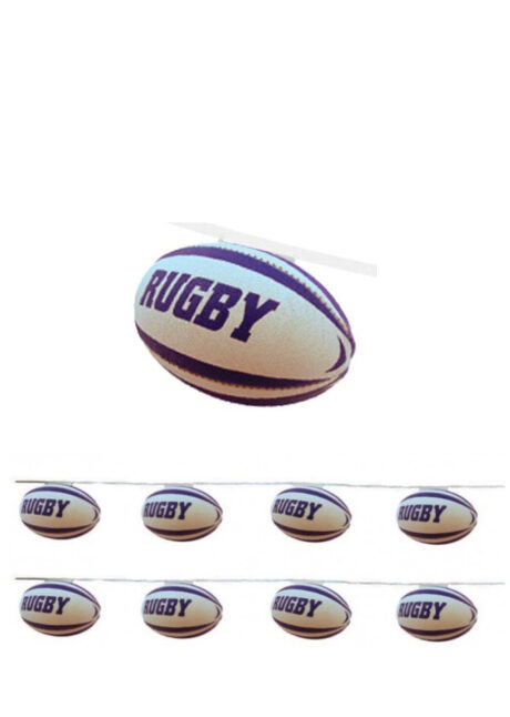 guirlande coupe du monde rugby, décorations coupe du monde rugby, guirlande ballons de rugby, Guirlande Coupe du Monde Rugby 2023, Ballons Rugby
