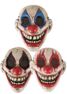 masque de clown, masques de clown halloween, Masque de Clown Maléfique, PVC
