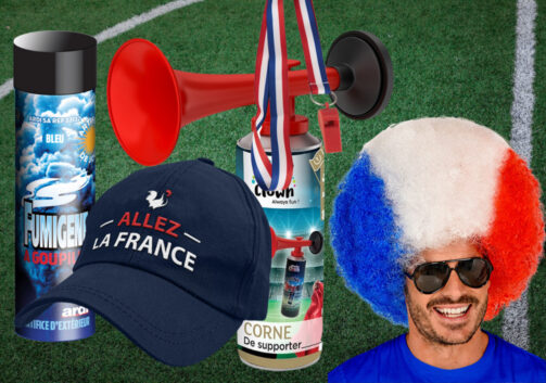 Soirée déguisement déco Supporters, Drapeaux, Fanions