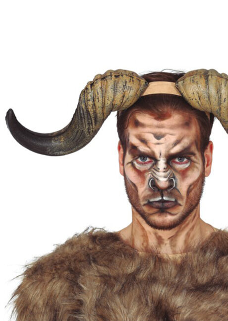 cornes de buffle, cornes d'animal, serre tête cornes de taureau, Cornes de Buffle en Latex