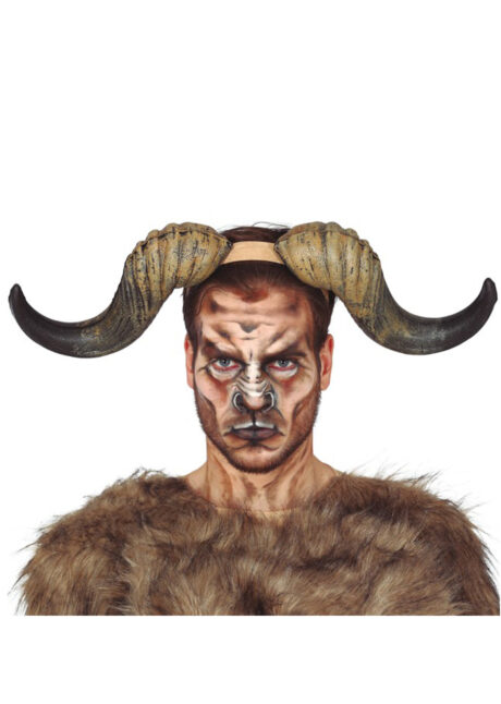 cornes de buffle, cornes d'animal, serre tête cornes de taureau, Cornes de Buffle en Latex