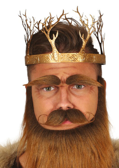 couronne médiévale, elfe, forêt, roi médiéval, Couronne de Roi Médiéval, en Métal
