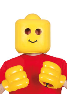 masque playmobil, déguisement playmobil, gants playmobil