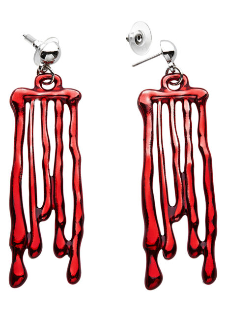 boucles d'oreilles gouttes de sang, boucles d'oreilles Halloween, boucles faux sang, Boucles d’Oreilles Gouttes de Sang