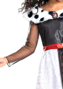 déguisement cruella fille, costume de Cruella pour enfant, déguisement halloween cruella