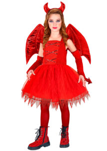 déguisement de diablesse fille, costume diable fille, déguisement Halloween fille, déguisement de démon enfant