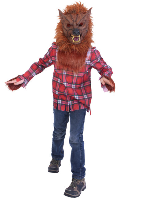 déguisement de loup garou, costume de loup enfant, déguisement loup enfant, déguisement halloween, Déguisement de Loup Garou, avec Masque, Garçon