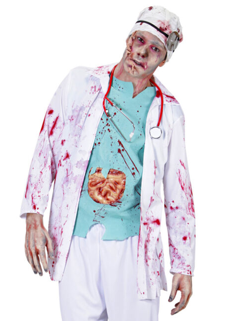 déguisement médecin zombie, déguisement chirurgien zombie halloween, costume halloween homme, Déguisement Docteur Zombie