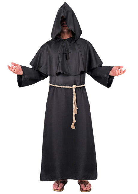 déguisement de templier, déguisement moine, costume de templier, Déguisement de Moine Templier, Noir