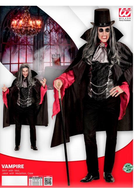 déguisement vampire homme, déguisement vampire halloween, costume vampire homme, déguisement dracula, Déguisement de Vampire, Haut avec Cape