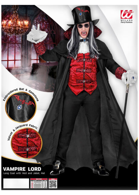 déguisement vampire homme, déguisement vampire halloween, costume vampire homme, déguisement dracula, Déguisement de Vampire Lord