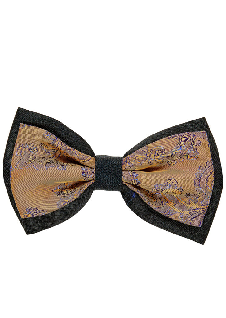Nœud Papillon Countess Mara Homme - Noir Et Blanc, Fines Rayures, Clip Réglable