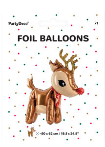 ballon de noël, ballon renne de noël, ballon décoration noël