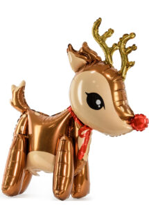 ballon de noël, ballon renne de noël, ballon décoration noël