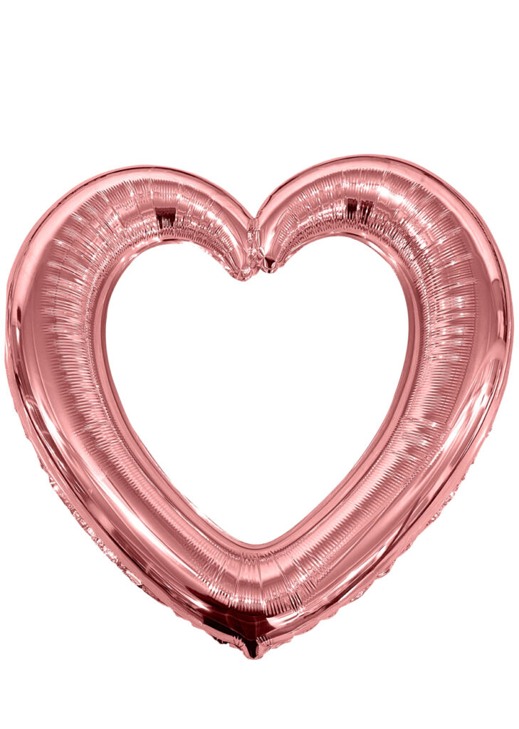 Cadre Photo Booth Cœur Rose Gold – Cadre Gonflable
