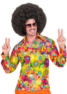 chemise hippie, chemise flower power, déguisement hippie homme, Chemise Hippie, Groovy Peace