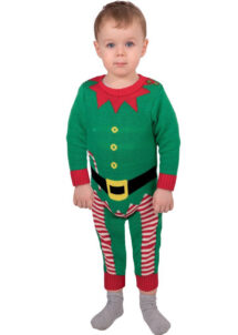 déguisement de lutin bébé, costume de lutin pour bébé, déguisement Noël bébé