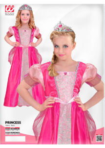 déguisement princesse fille, costume de princesse rose enfant