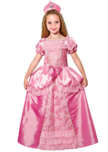 déguisement princesse fille, costume de princesse rose enfant, Déguisement de Princesse Rose avec Coiffe, Fille