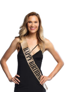 écharpe anniversaire, écharpe miss pour anniversaire