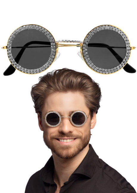 lunettes Lennon strass, lunettes hippie, lunettes Lennon diamants, Lunettes Lennon, Party Hippie Diamants