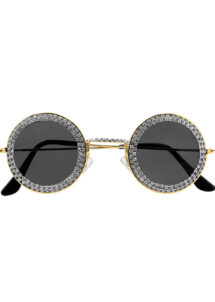 lunettes Lennon strass, lunettes hippie, lunettes Lennon diamants