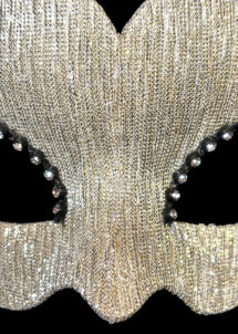 loup vénitien, masque vénitien, loup vénitien fait à la main, masque argent
