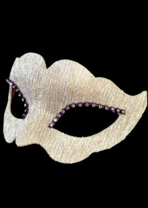 loup vénitien, masque vénitien, loup vénitien fait à la main, masque argent