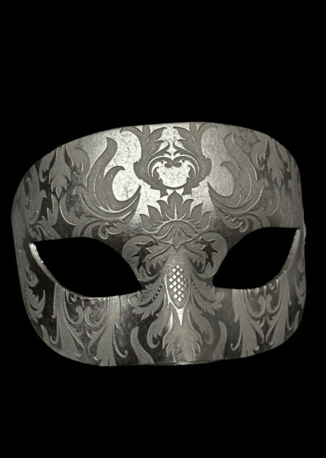 masque vénitien, loup vénitien homme, masque carnaval de Venise, Civette Relief, Noire, Vénitien Fait Main