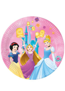 assiettes disney princesses, assiettes anniversaire Disney, décorations anniversaire disney, Vaisselle Disney Princesses, Assiettes