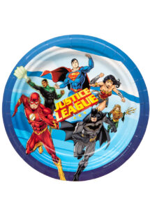 assiettes justice league, vaisselle super héros, vaisselle jetable anniversaire, Vaisselle Justice League, Assiettes 23 cm