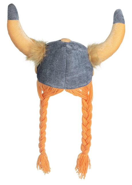 casque viking, casques de viking, chapeaux de vikings, casques à cornes, coiffes de viking, déguisement viking, Casque de Viking avec Tresses