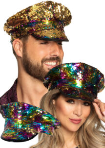 Casquette Paillette Disco - Chapeaux Calots et Casquettes Le