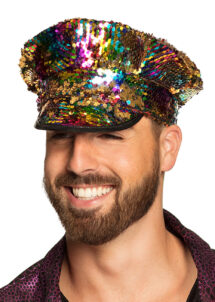 casquette sequins, casquette festival, casquette disco, paillettes