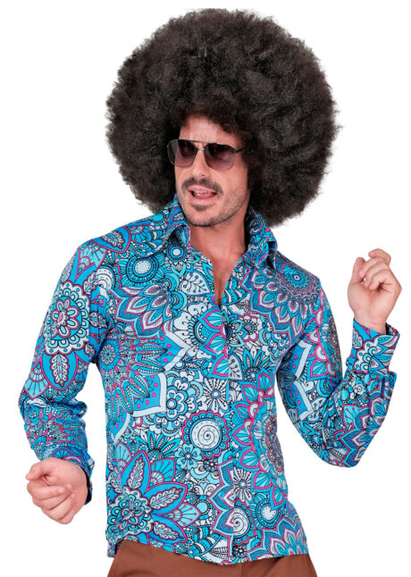 chemise hippie, chemise disco, déguisement disco, Chemise Hippie Disco, Mandala