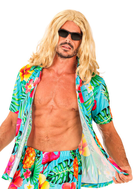 chemise hawaïenne, déguisement Hawaï, thème tropiques, chemise à fleurs, Chemise Hawaïenne et Tropicale, Flamants et Ananas