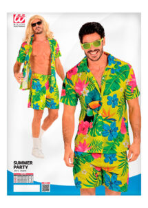 déguisement Hawaï, chemise hawaïenne, déguisement tropical homme