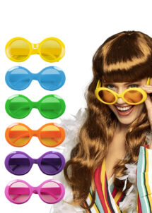 lunettes multi couleurs, lunettes années 70, lunettes couleurs