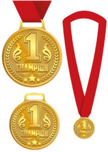 médaille champion, médaille JO 2024, médaille ruban, Médaille de Champion, sur Ruban