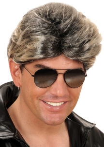 perruque années 80, perruque homme, perruque blonde homme
