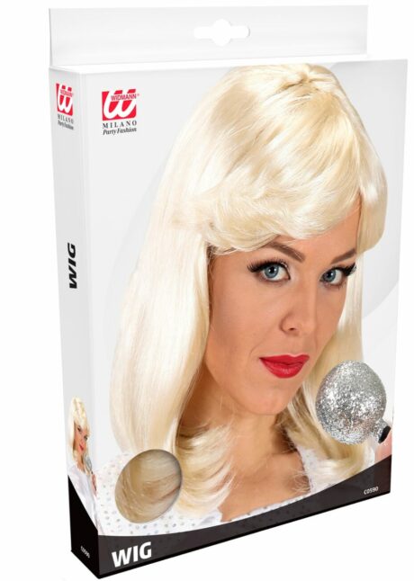 perruque disco, perruque abba, perruque blonde femme, Perruque Disco Abba Blonde