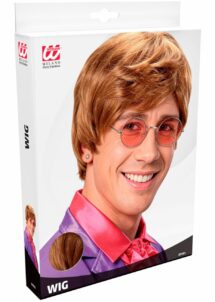 perruque elton john, perruque chanteur, perruque disco, perruque blonde homme, Perruque Elton Blonde – Look Pop Anglais