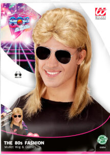 perruque blonde, perruque mulet, perruque disco, perruque années 80