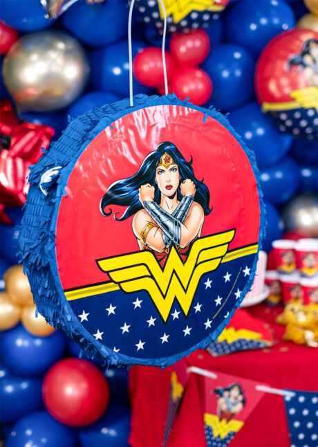 pinata, pinata super héros, pinata mexicaine, pinata anniversaire, Pinata Super Héroïne, Wonder Woman