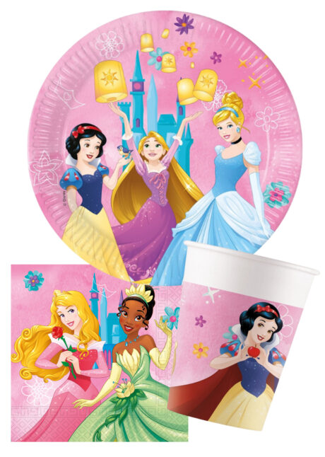 vaisselle disney, anniversaire Disney fille, décorations Disney anniversaire, Vaisselle Disney Princesses, Gobelets