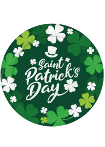 assiettes Saint Patrick, vaisselle jetable Saint Patrick, assiettes en carton saint Patrick, Irlande