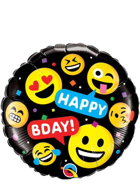 ballon anniversaire, ballon hélium, ballon émotionnes, ballon anniversaire enfant, Ballon Anniversaire, Smileys Birthday, en Aluminium