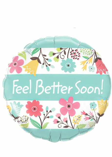 ballon message, ballon hélium, ballon bon rétablissement, ballon feel better soon, Ballon Feel Better Soon, en Aluminium